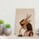 «Feathered Elegance Abstract Classic Rustic Portrait», art mural