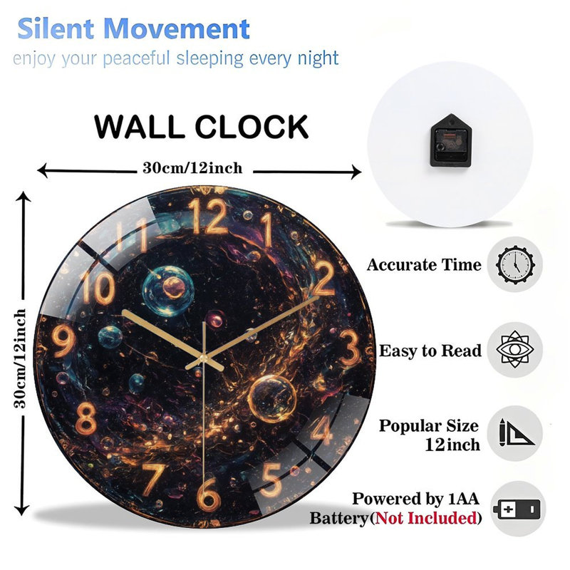 Horloge murale 12 po