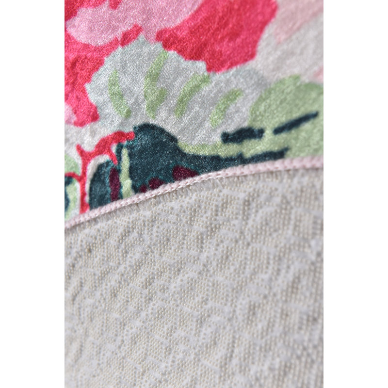 Round Gabbert Floral Shag Area Rug, Round 100cm