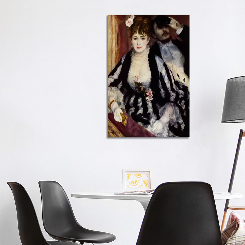 The Theatre Box (La Loge) by Pierre-Auguste Renoir - Wrapped Canvas Painting, 101.6 cm H x 66.04 cm W x 1.91 cm D