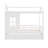 Twin Size House Bed (White)
