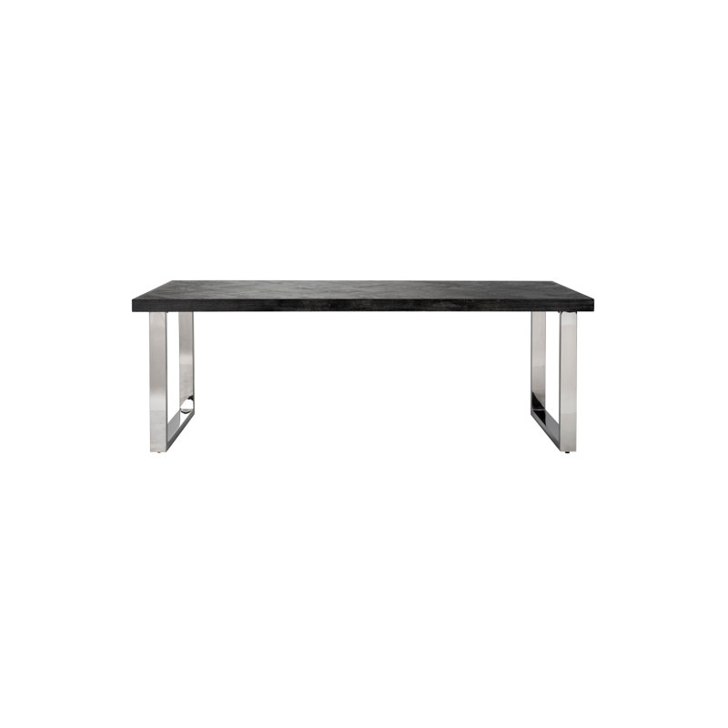 Blackbone Dining Table, Gold, 30" H x 71" L, Standard Table (30” Height)
