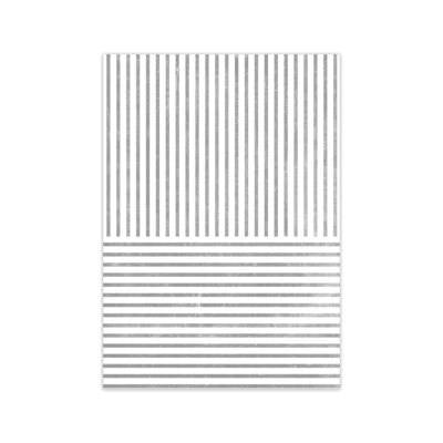 Mid Century Texture Lines C - Print