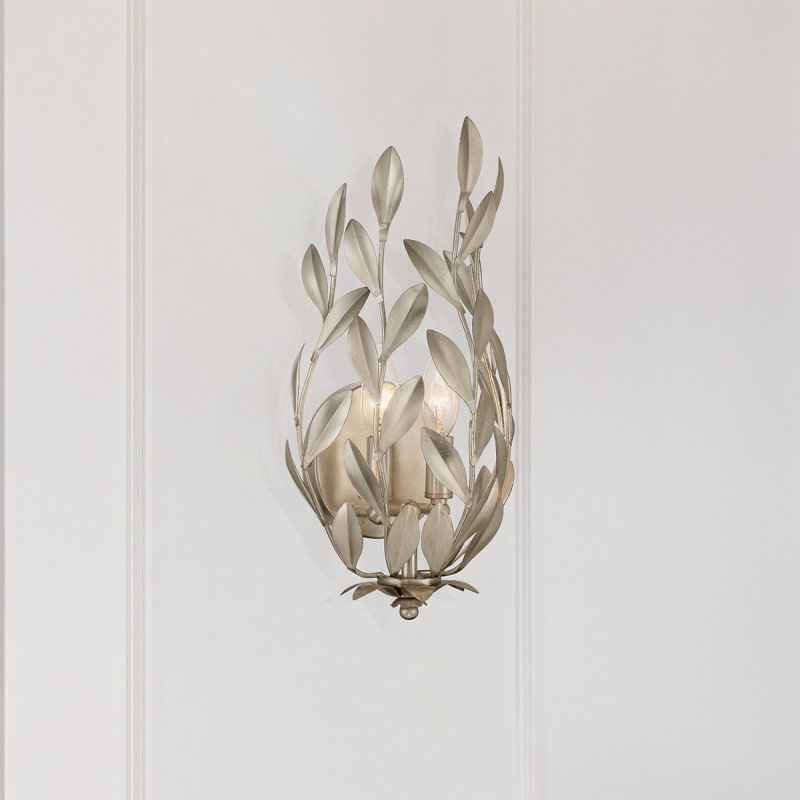 Iya 2 Light Matte Sconce, Silver