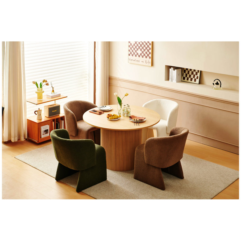 Modern Accent Chair Single Sofa Chair, White