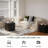 2-Piece Modern Nesting Coffee Table Set Black Finish-1833970213