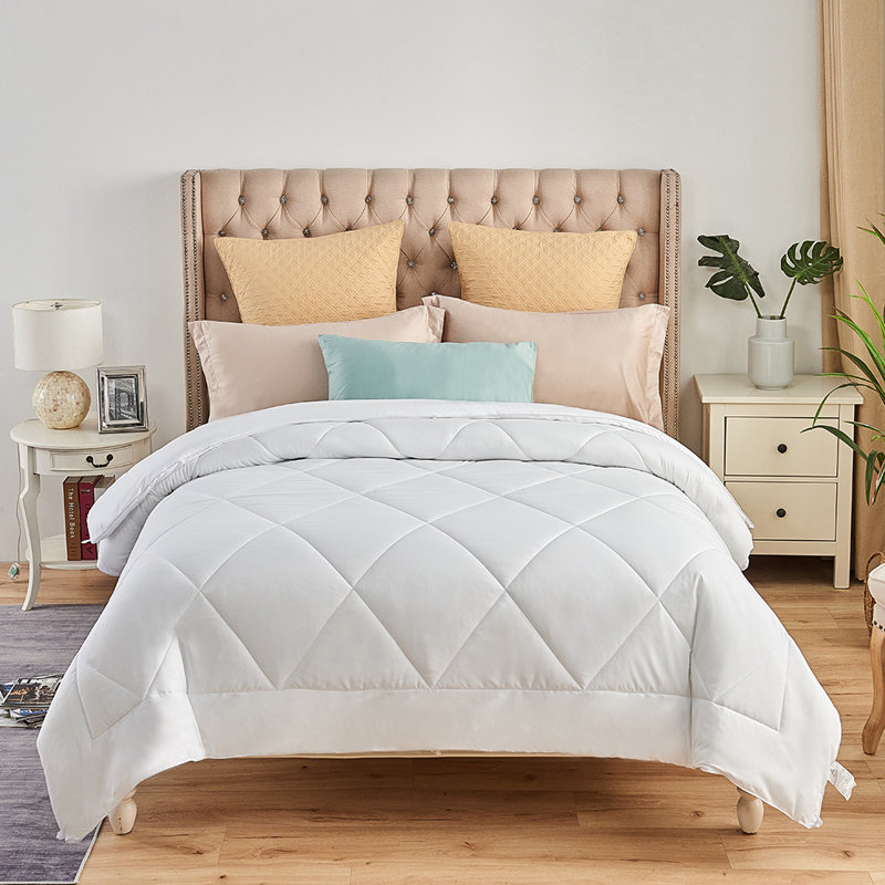 Édredon simple Beonca, Blanc, Édredon grand