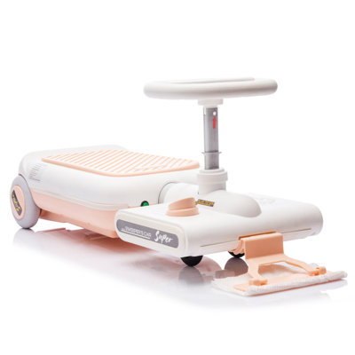 12V Cleaning Go Kart For Kids,55W Motor,Front with mop for cleaning,Length can extended by 6cm,Built in music and lighting functions,Provide a speed o