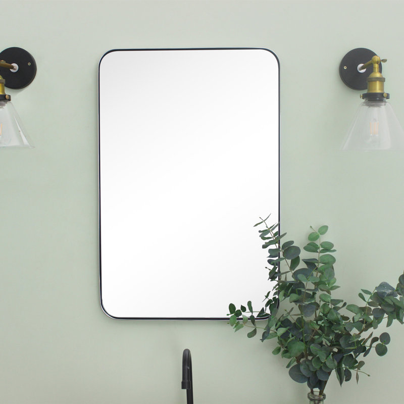 Miroir de salle de bain mural Arthers, Chrome, 30 po x 20 po