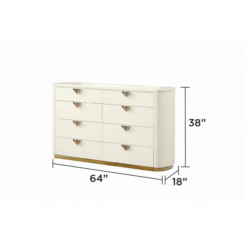 Commode 8 tiroirs de style moderne pour la maison, commode de rangement pour la chambre à coucher