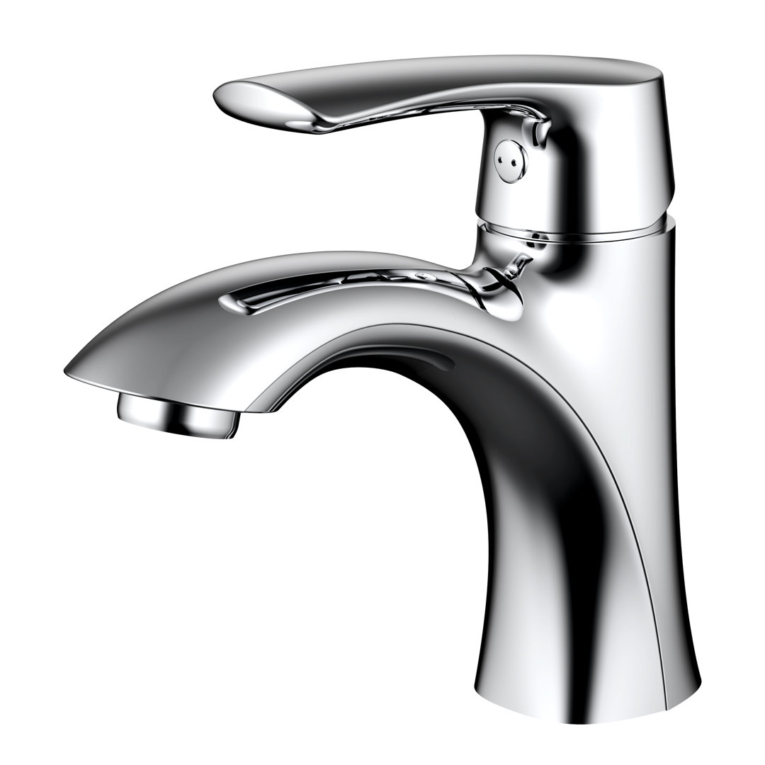 Single-Lever Bathroom Faucet with Drain Assembly Daweier 