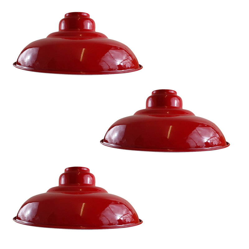Violetta 13.5cm H Metal Bell Lamp Shade ( Uno ), Red