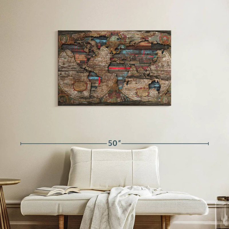 Aliaz Distress World, 24" H x 36" W