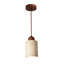 Luminaire suspendu moderne en pierre naturelle et bois