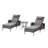 Dahlyla Outdoor All Weather Reclining Chaise Lounge Chair with Cushions-205781537-205781536