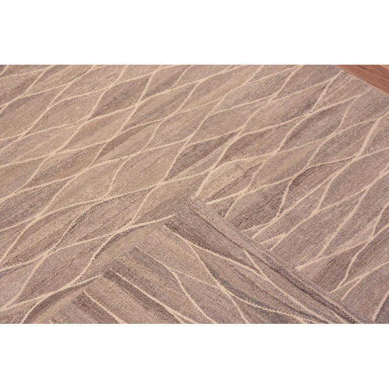 Nazmiyal Collection Modern Long Runner Flatweave Kilim Rug