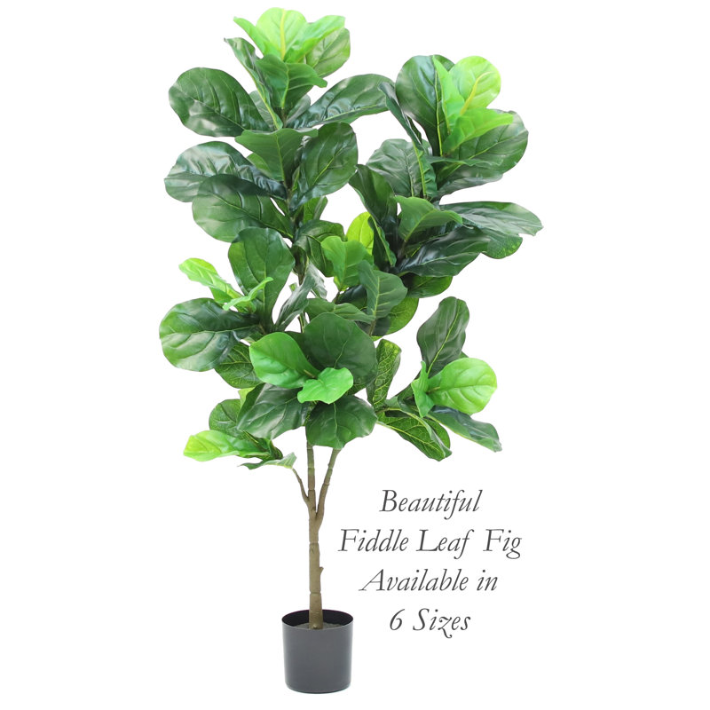 Figuier artificiel en pot, H 48 po x l 24 po x P 16 po