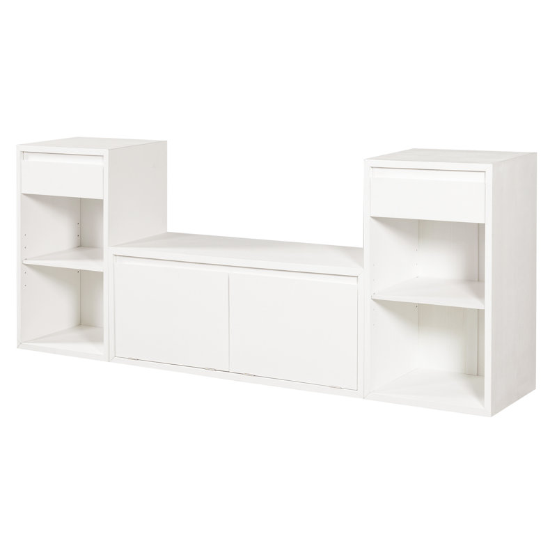 Banc en lin Linnox Farmhouse, White
