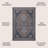 Dalyan Geometric Medallions Machine-Washable Brown/Blue/Gray Rug-323271149