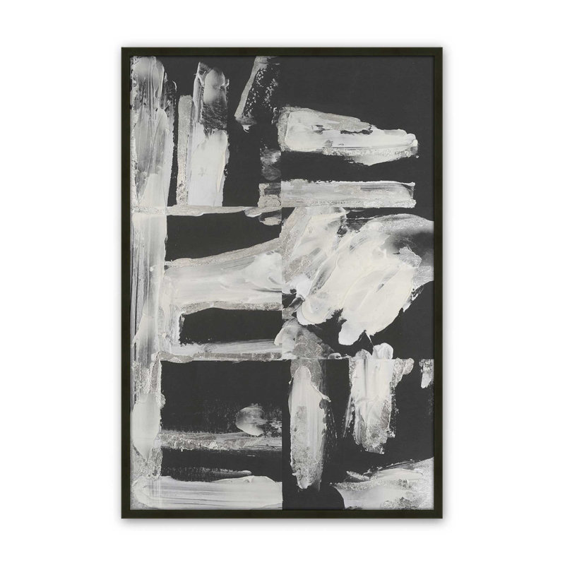 «Structural Dissonance I» par Melissa Wang, reproduction d'art, Impression sur cadre ouvert sans papier mat, Noir