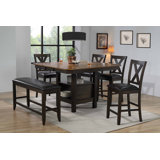 Brennan - Person Solid Wood Solid Wood Top Dining Set