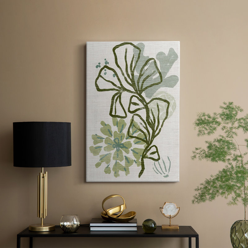 Coral Blockprint III - galerie sur mesure, H 18 po x l 12 po