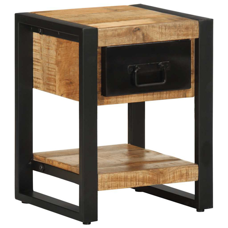 Ameeliah 35cm W Iron Bedside Table