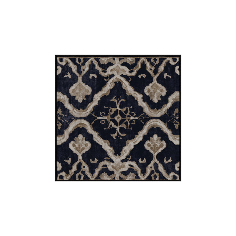 Tapis gris soyeux et moelleux, Carré 6 pi