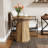 Farmhouse Round End Table with Octagonal Base