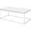 Rectangular Oak And Coffee Table With Stable Sled Base For Living Room Elegant Accent
