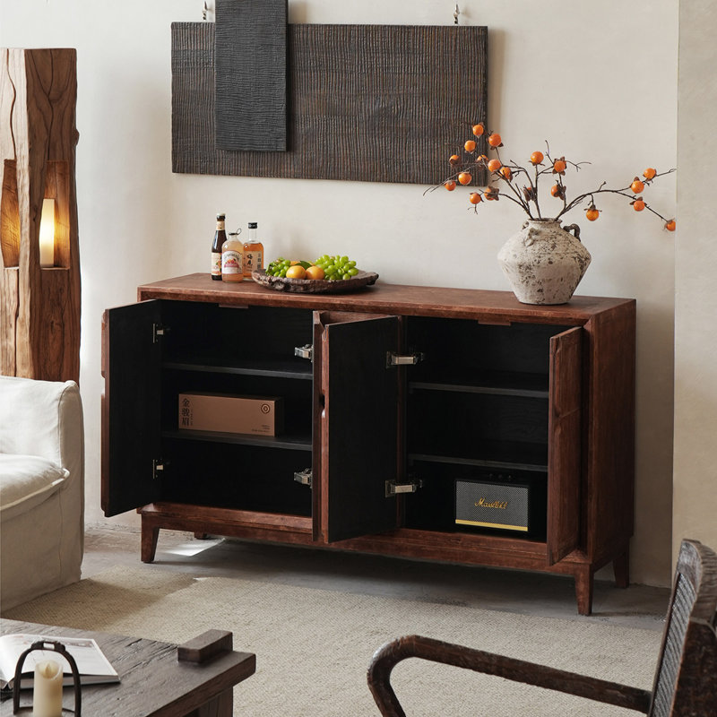 Buffet italien de luxe rétro, Brun rouge