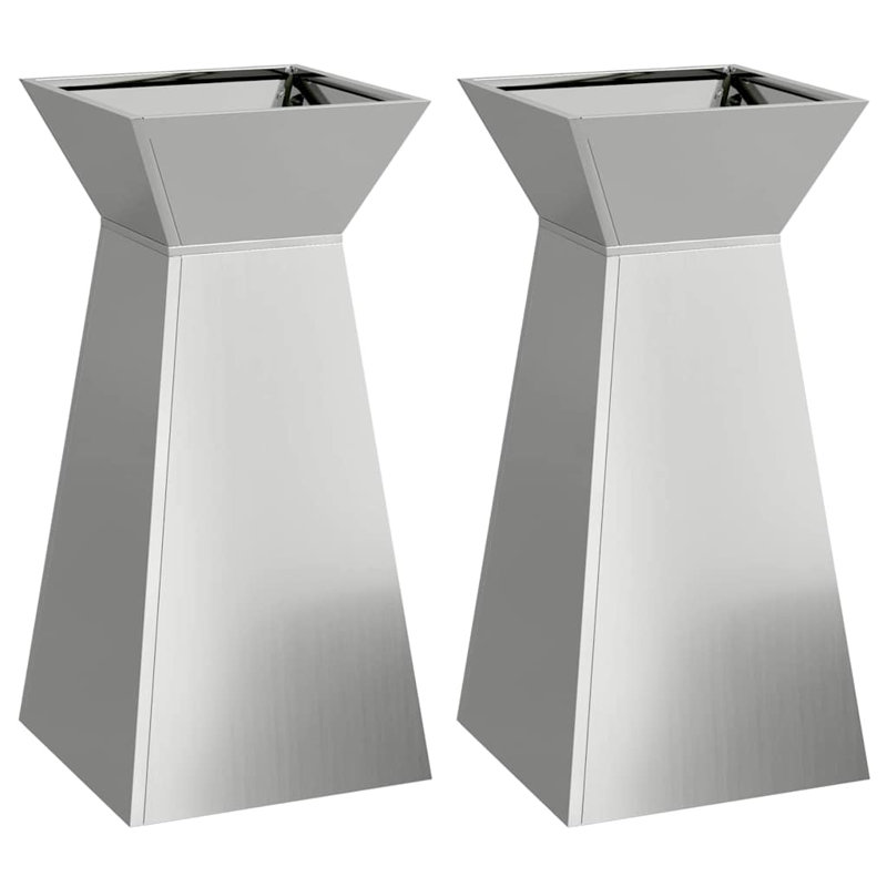 Pillar Planter Garden Outdoor Decor Modern Display Stand Terrace Holder, 73cmH x 35cmW x 35cmD