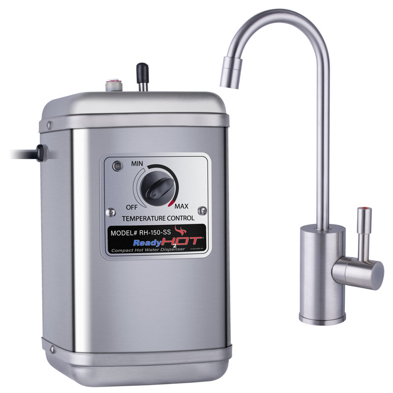 RH150 Instant Hot Water Dispenser System, Single-Handle Faucet with Under Sink Compact Tank, Brushed Nickel