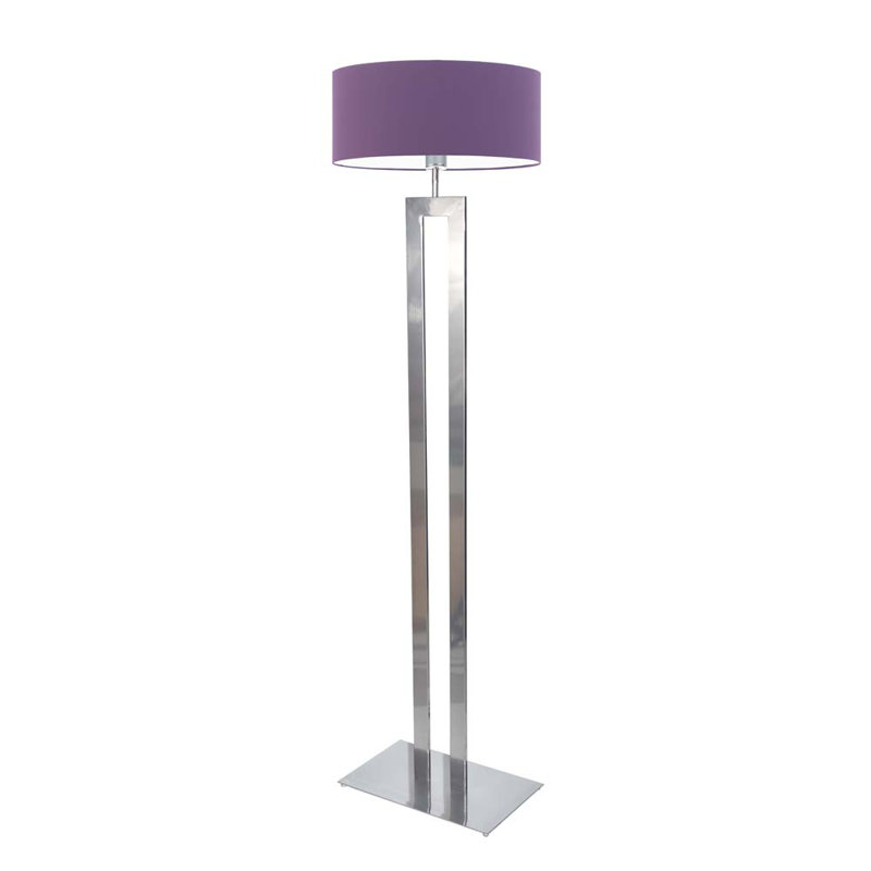 Artimizia 161cm Traditional Floor Lamp, Silver, Violet