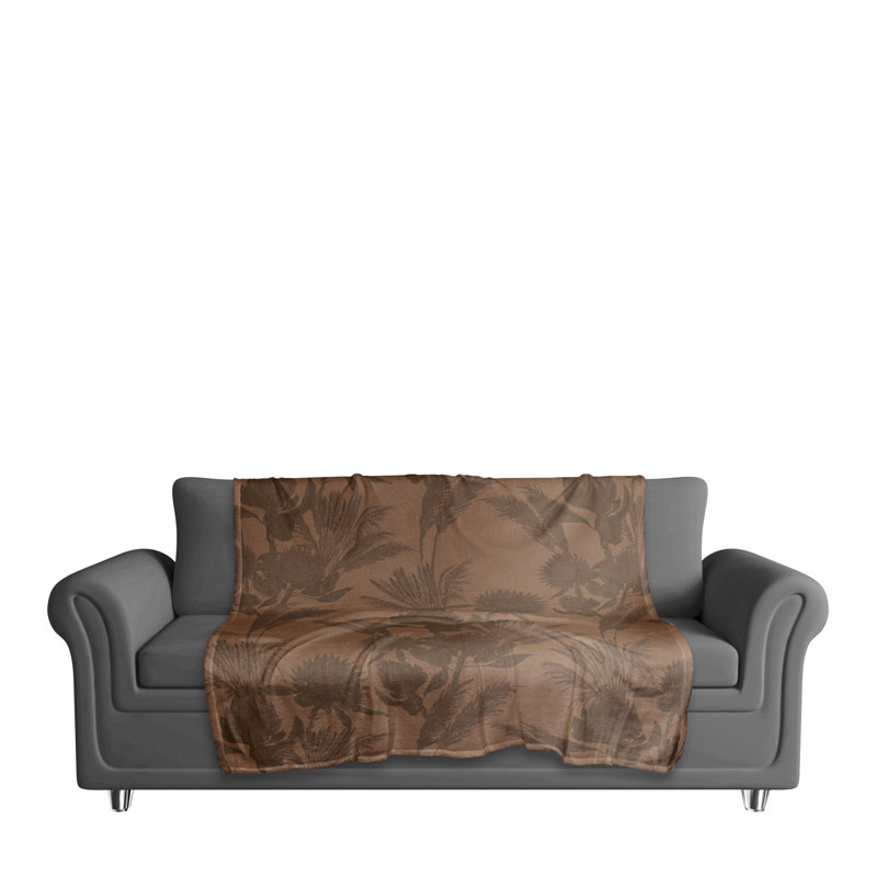 Hand Woven Throw Blanket, Rust