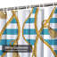 Rideau de douche bleu aquarelle transparente avec 12 crochets-1720937468
