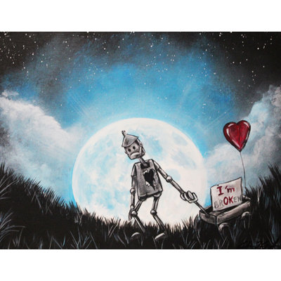  Officiellement sous licence Tin Man I'm Br'OK'en 2, œuvre d'art originale par Ed Capeau, impression à la demande - 18 x 24 po - reproduction décorative - prête à encadrer