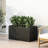 Magnesium Oxide Lightweight Concrete Patio Planter - 31.92" X 15.32" 16" Black Outdoor Accessory 16