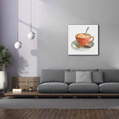 'Wake Me Up Coffee 3 Linen'  by Danhui Nai Canvas Wall Art