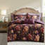 Ensemble de literie de luxe en velours 4 pièces, grand, motif floral romantique pour toutes les saisons