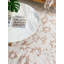 Tapis rose en microfibre tissé à la machine Floral-839549028