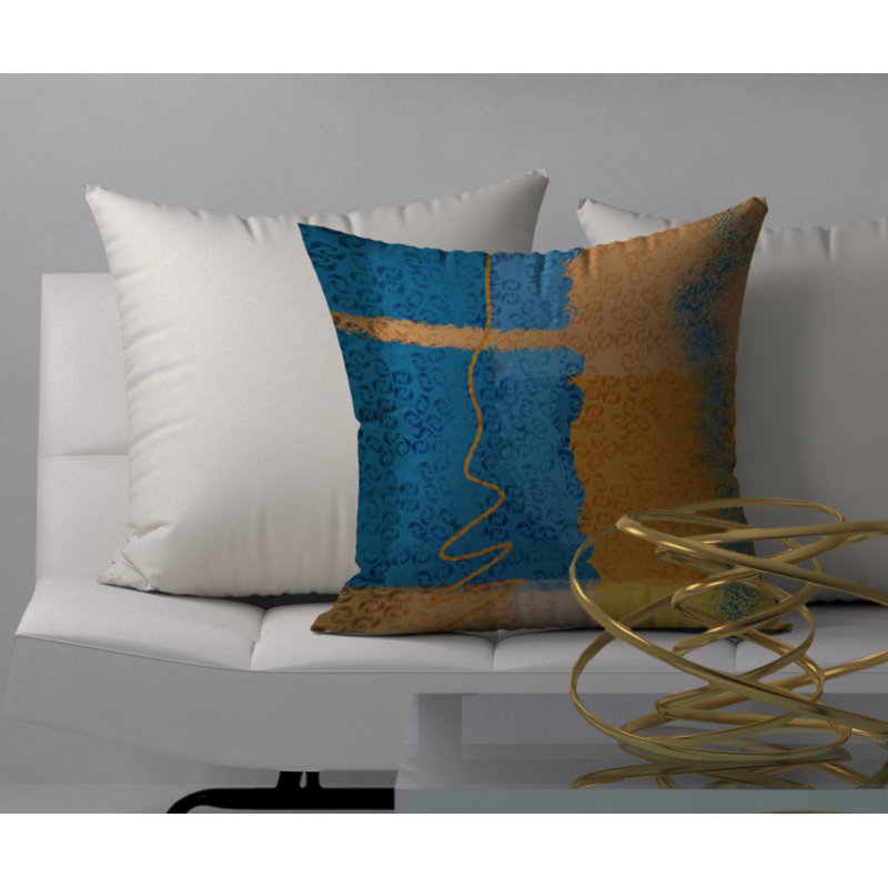 Housse de coussin décorative carrée « dorloter » singulière, 24 po x 24 po