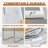 7-Piece Glass Top Dining Table Sets-1438468586