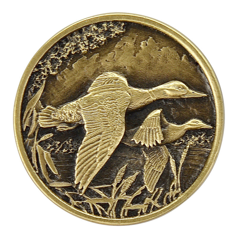 Poignée ronde Great Diamonds 1,3125 po, Laiton antique
