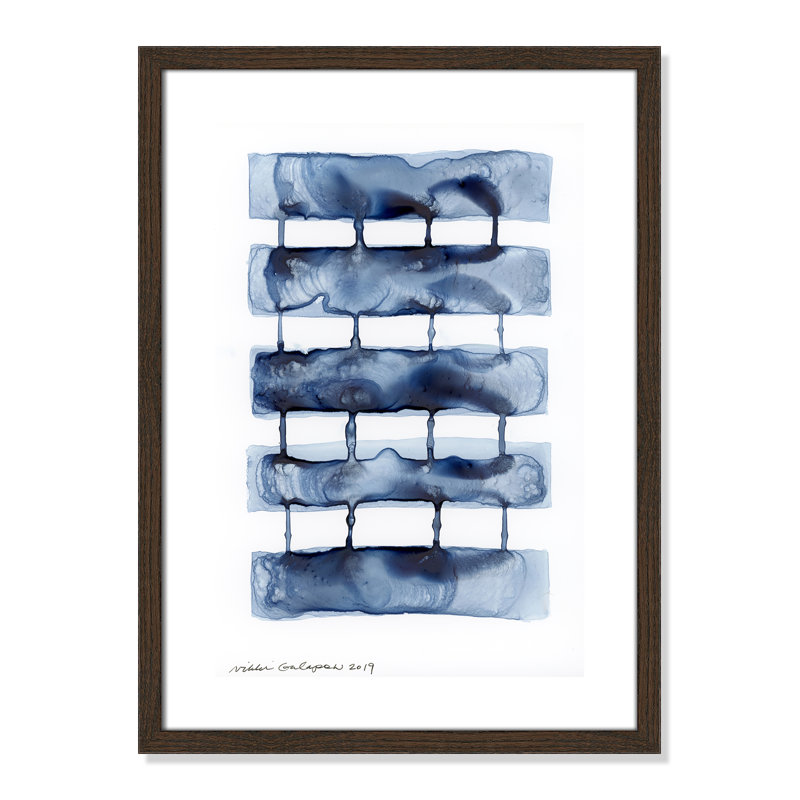 Gareth Stitched Together I by Nikki Galapon - Solid Wood Rectangle Print Single Piece Item on Canvas, 23" H x 17" W x 0.75" D