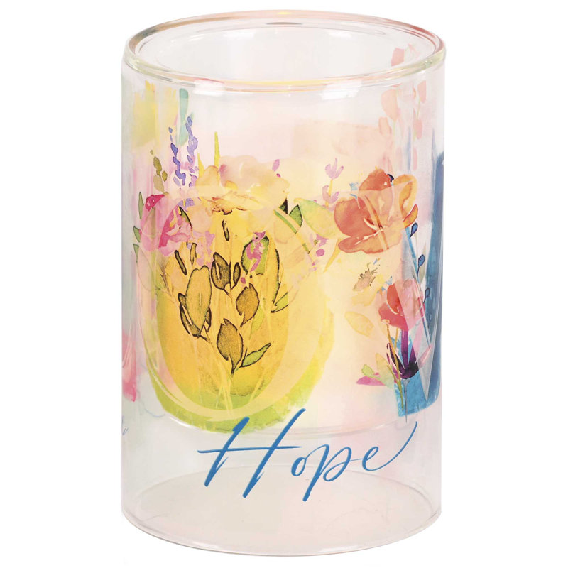 Candleholder Love Hope Rest 6In