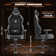 Adjustable Reclining Ergonomic Leather Swivel Computer And Racing Game Chair With Footstool