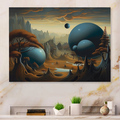 Paysage surréel V sur toile