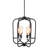 Black Cage Chandelier 6-Light, Matte Black Industrial Pendant Light, Adjustable 33"-89" Height, Modern Farmhouse Lighting for Dining Room Kitchen Island, ETL Listed