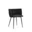 Bargeron 50cm H Velvet Upholstered Metal Side Chair-1941344320